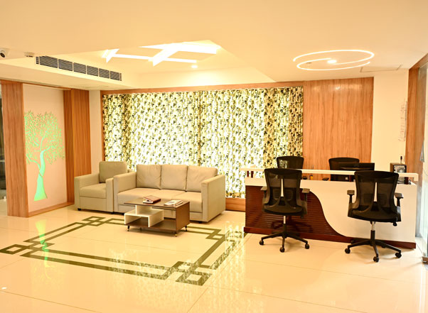 Comfortable hotel lounge interior